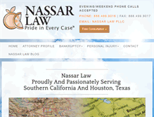 Tablet Screenshot of nassarlaw.net